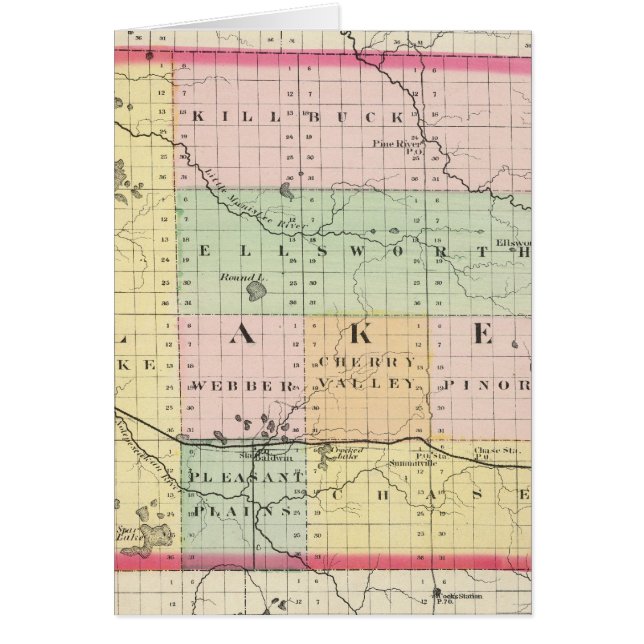 Map of Lake County, Michigan (Front)