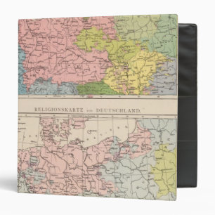 Map of Languages and Religions in Germany Binder