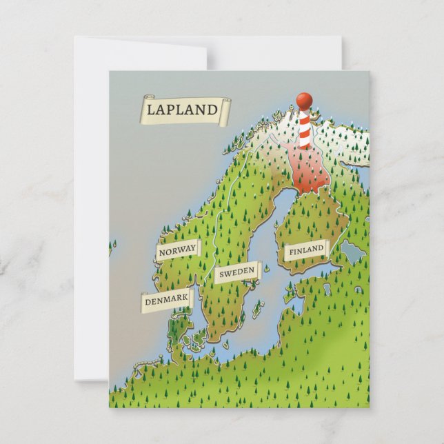 Map Of Lapland (Front)