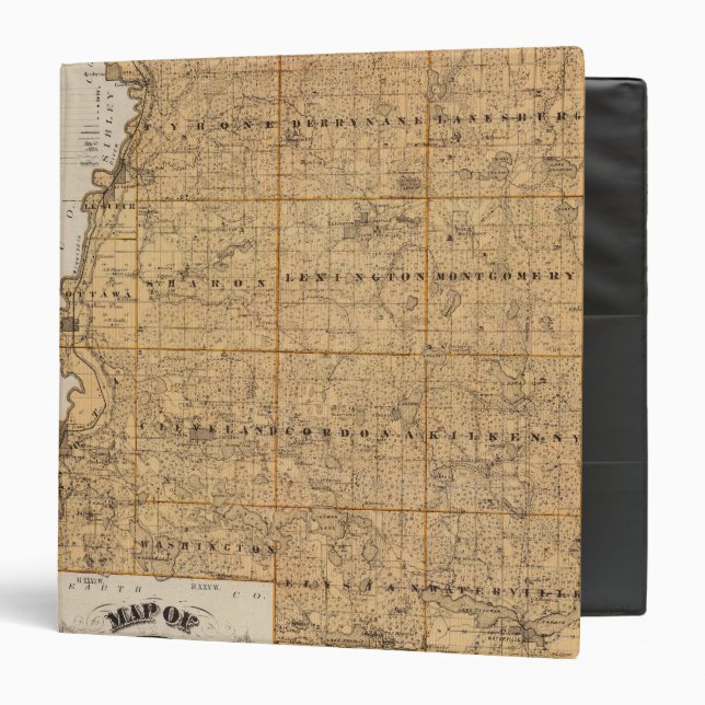 Map of Le Sueur County, Minnesota Binder (Front/Inside)