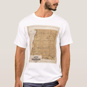 Map of Le Sueur County, Minnesota T-Shirt