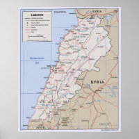 Map of Lebanon (2002)