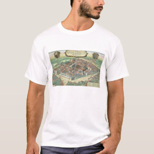 Map of Leipzig, from 'Civitates Orbis Terrarum' by T-Shirt