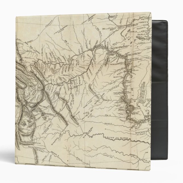 Map of Lewis and Clark's Track Binder (Front/Inside)