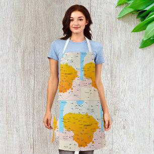 Map Of Lithuania Apron