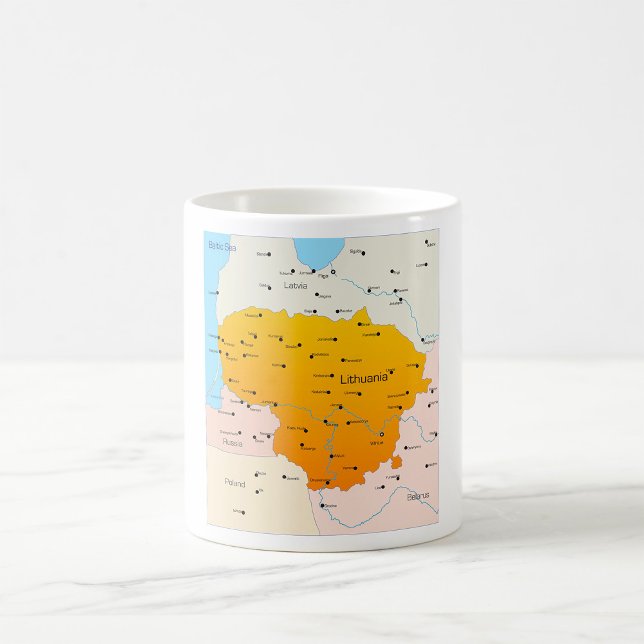 Map Of Lithuania Coffee Mug (Creator Uploaded)