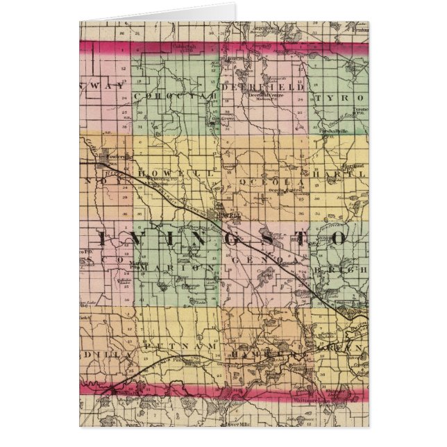 Map of Livingston County, Michigan (Front)
