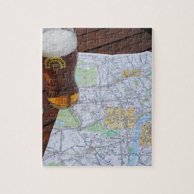 Map of London City Centre Jigsaw Puzzle (Vertical)