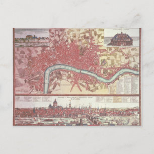 Map of London Postcard