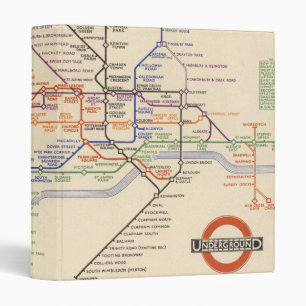 Map of London's Underground Railways Binder