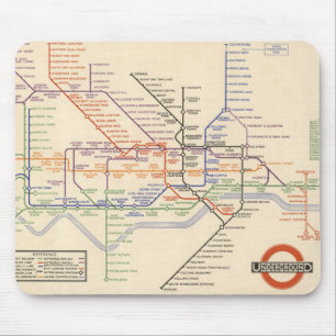 Map of London's Underground Railways Mouse Pad