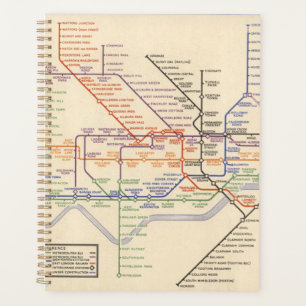 Map of London's Underground Railways Planner