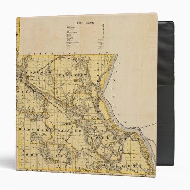 Map of Louisa County, State of Iowa Binder (Front/Inside)