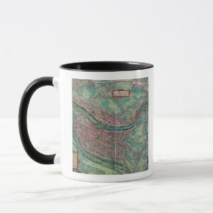 Map of Lyon, from 'Civitates Orbis Terrarum' by Ge Mug