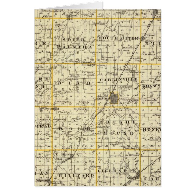 Map of Macoupin County (Front)