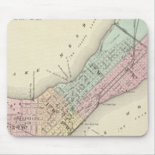 Map of Madison, Wisconsin Mouse Pad