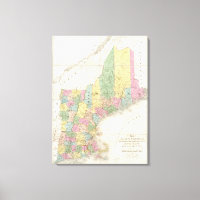 Map of Maine, New Hampshire, Vermont