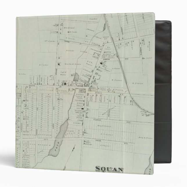 Map of Manasquan, New Jersey Binder (Front/Inside)