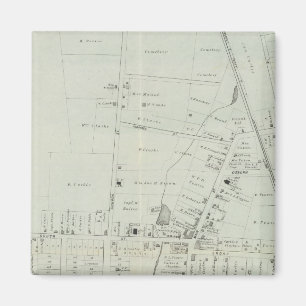 Map of Manasquan, New Jersey Magnet