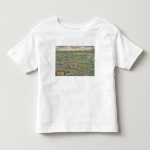 Map of Mantua, from 'Civitates Orbis Terrarum' by Toddler T-shirt