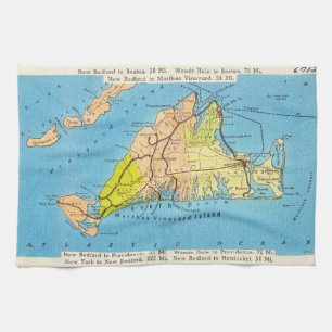 Map of Martha’s Vineyard Martha’s Vineyard Kitchen Towel