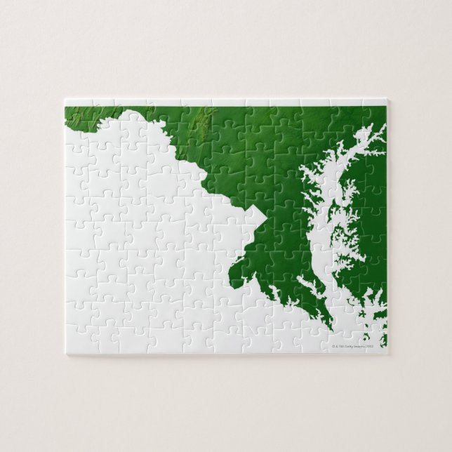 Map of Maryland 3 Jigsaw Puzzle (Horizontal)