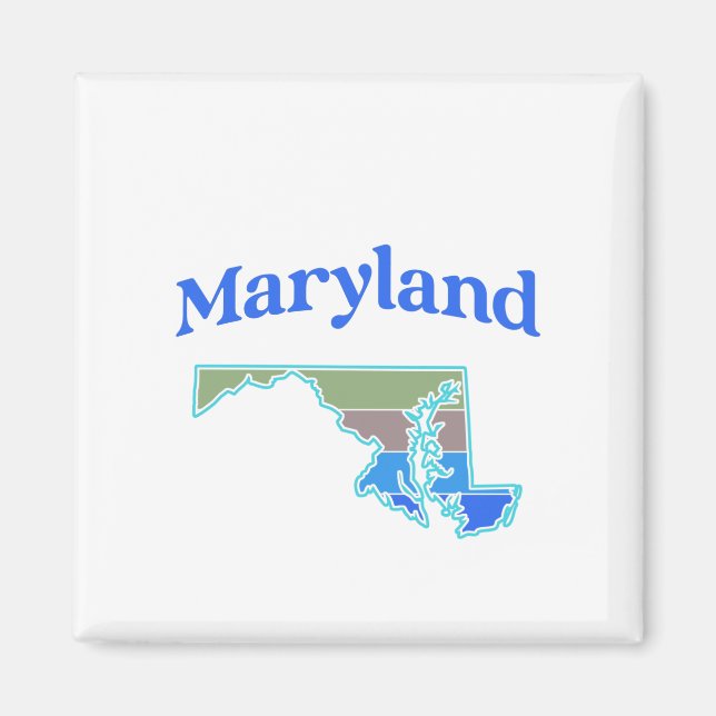 Map of Maryland Magnet (Front)