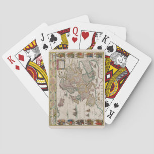 Map of Medieval Europe (by Willem Blaeu) Playing Cards