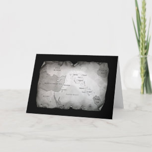 MAP OF MESOPOTAMIA Greeting card