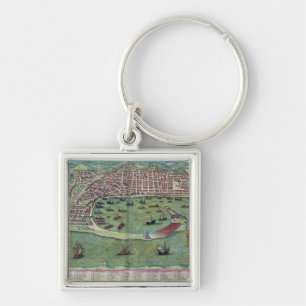 Map of Messina, from 'Civitates Orbis Terrarum' by Keychain