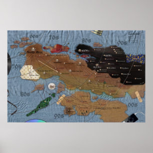 Map of Metal (second edition) Poster