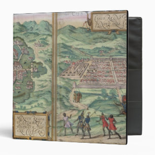 Map of Mexico and Cuzco, from 'Civitates Orbis Ter Binder