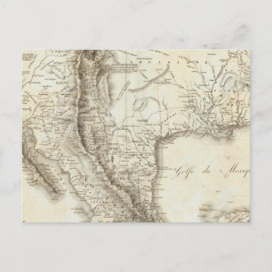 Map of Mexico and neighbouring countries Postcard