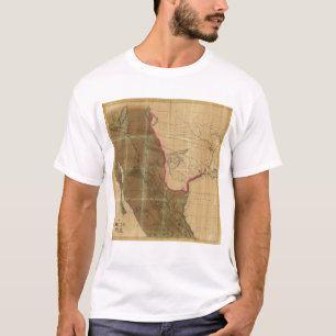 Map of Mexico Showing the Seat of War T-Shirt