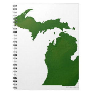 Map of Michigan Notebook