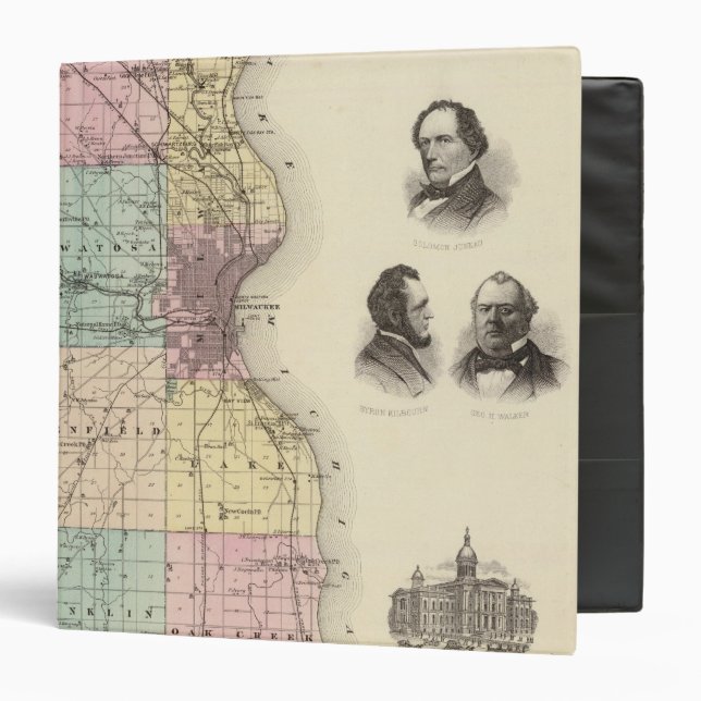 Map of Milwaukee County, State of Wisconsin Binder (Front/Inside)