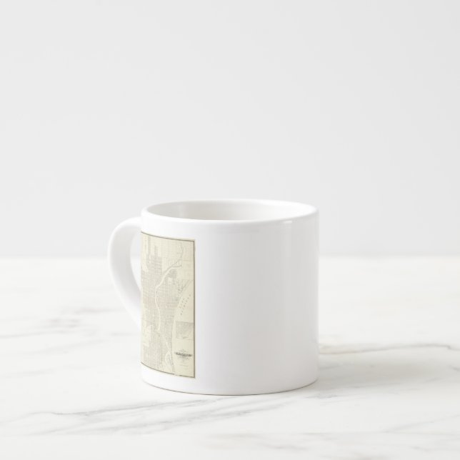 Map of Milwaukee Espresso Cup (Front Left)