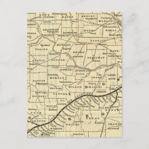 Map of Missouri 2 Postcard