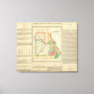 Map Of Missouri Canvas Print