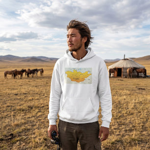 Map of Mongolia Hoodie