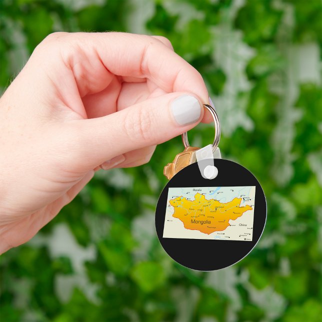 Map of Mongolia Keychain (Creator Uploaded)
