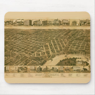 Map of Montgomery, Capital of Alabama (1887) Mouse Pad