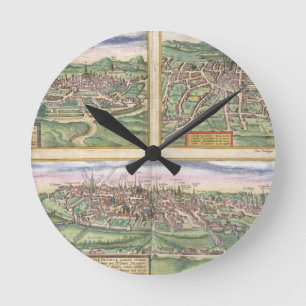Map of Montpellier, Tours, and Poitiers, from 'Civ Round Clock