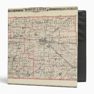 Map of Morgan & Scott counties Binder