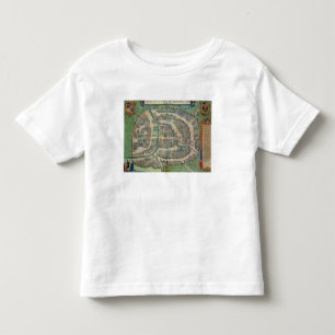 Map of Moscow, from 'Civitates Orbis Terrarum' by Toddler T-shirt