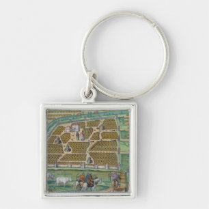 Map of Moscow Keychain