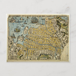 Map of Nagasaki Postcard