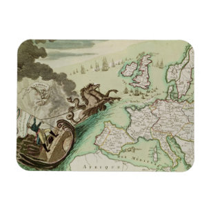 Map of Naval Attack on England by Napoleon Magnet