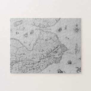 Map of New France or Canada Jigsaw Puzzle