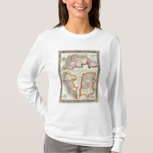 Map Of New Granada, Venezuela, And Guiana T-Shirt